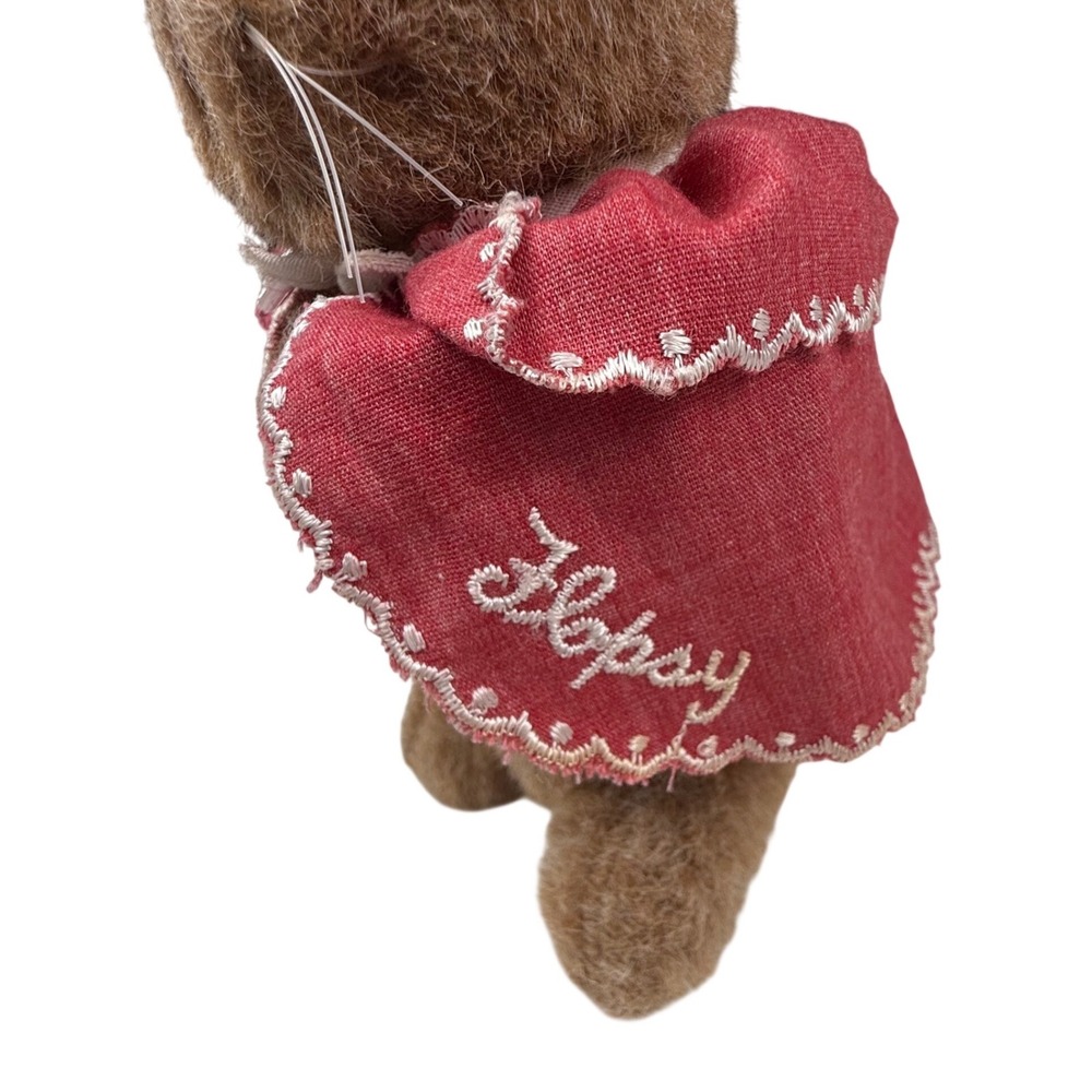 Vintage Beatrix Potter Flopsy Bunny Plush Stuffed Animal Red Cape Peter Rabbit
